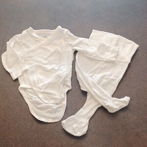 HM Baby Set, White Pointelle, Unisex
